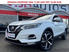 Nissan Qashqai - 1.3 DIG-T AUT. TEKNA 160PK HALF-LEER PANO-DAK 360-CAMERA NAVI AIRCO LMV PDC