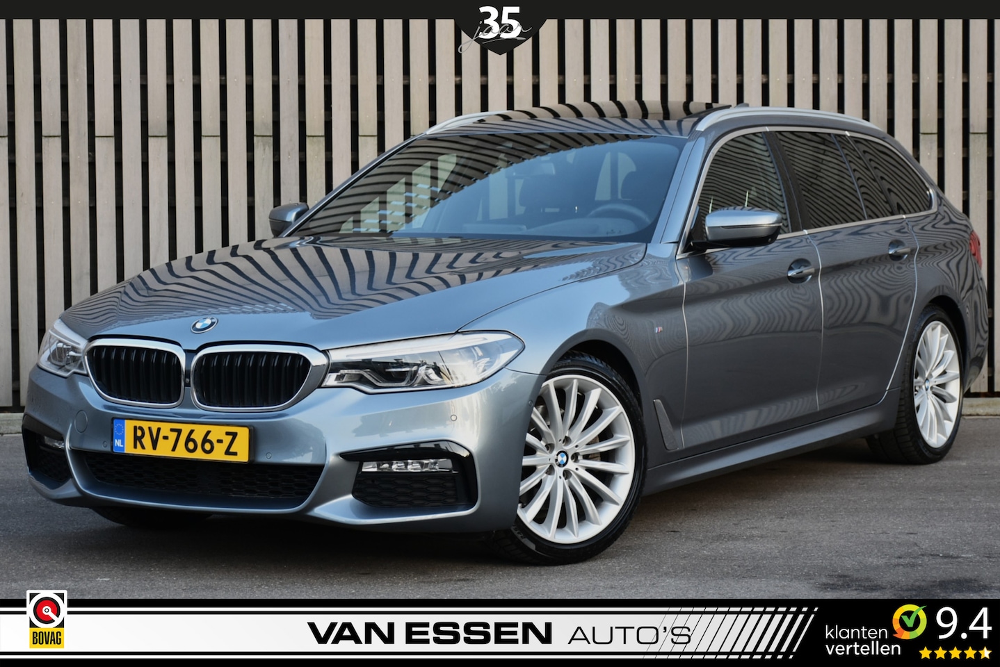 BMW 5-serie Touring - 520i High Executive M-Sport Pano 360-Camera Leder Memory Head-Up Trekhaak! - AutoWereld.nl