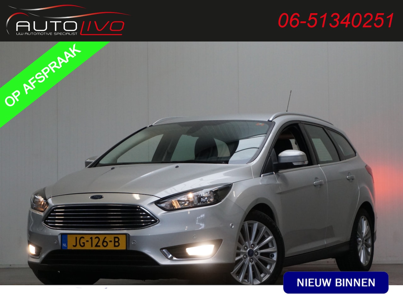 Ford Focus Wagon - 1.5 TDCI Titanium NL AUTO! SUPER NET! - AutoWereld.nl