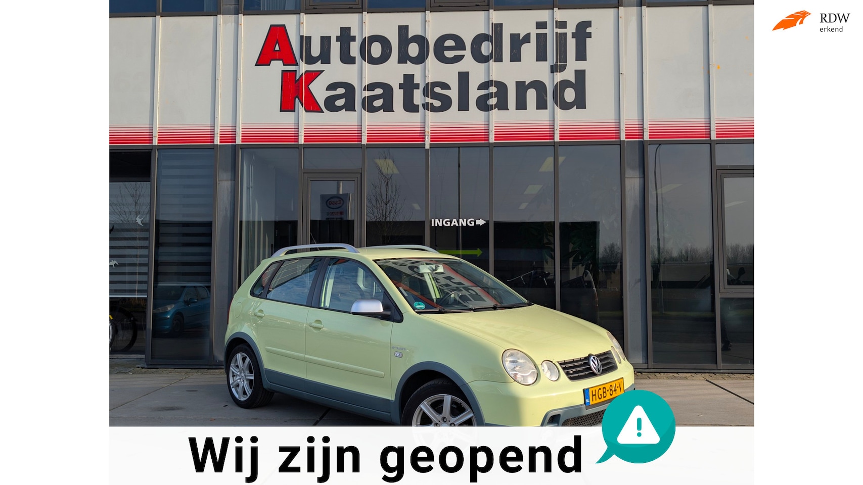 Volkswagen Polo - 1.4-16V Cross FUN - Airco - LPG g3 - NIEUWE APK - - AutoWereld.nl