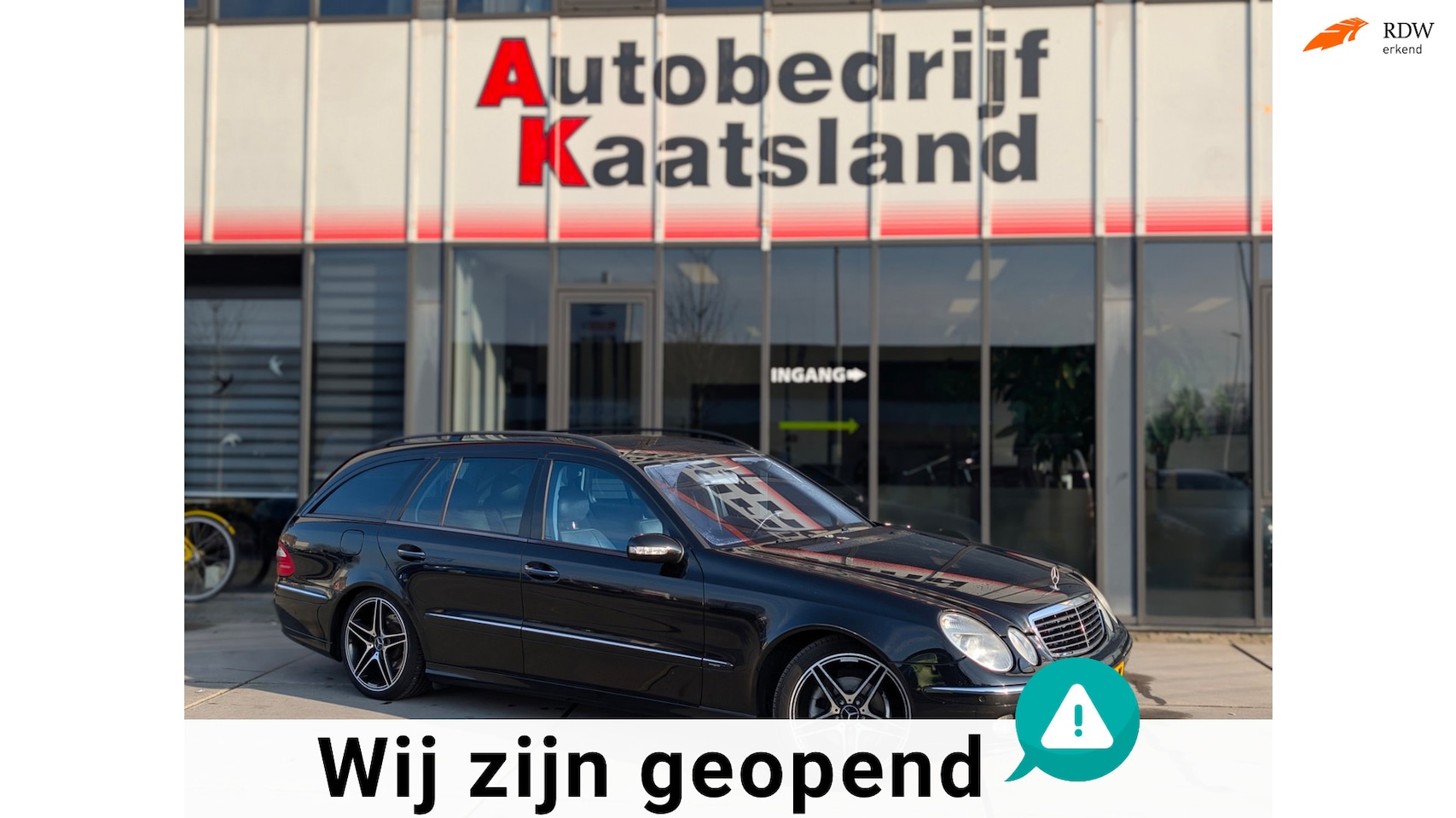Mercedes-Benz E-klasse Combi - 200 K. Classic - Leer - Dakje - Automaat - - AutoWereld.nl
