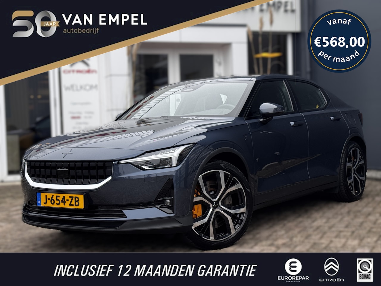 Polestar 2 - Long Range Dual Motor Launch Edition 78kWh | 98% SOH | Performance Pack | Pano | Trekhaak - AutoWereld.nl