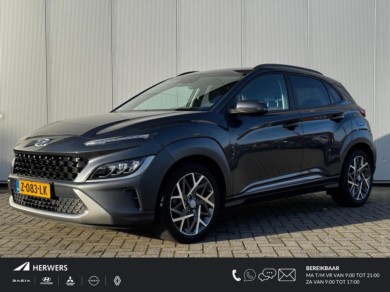 Hyundai Kona - 1.6 GDI HEV Comfort Smart / Navigatie / 18" Lm velgen / Led Koplampen / Trekhaak / Adaptie - AutoWereld.nl