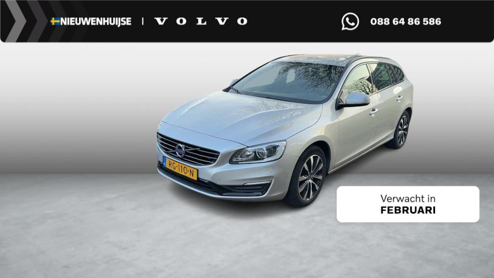 Volvo V60 - 1.5 T3 Polar+ Dynamic | Bi-xenon koplampen | Navigatie | Lederen bekleding | Voorruitverwa - AutoWereld.nl