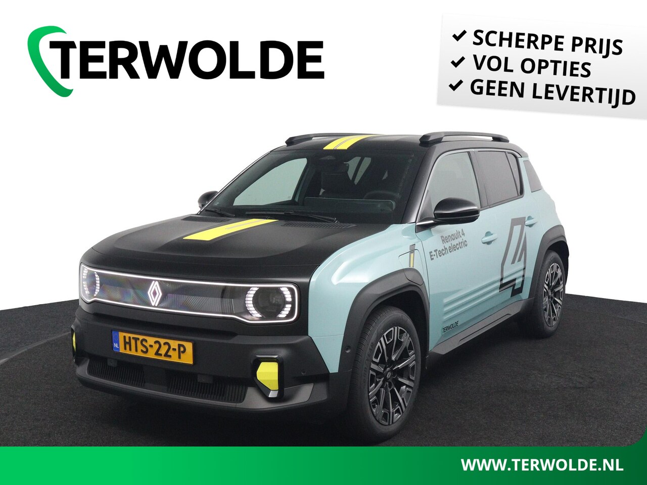 Renault 4 - iconic 150 pk comfort range | Warmtepomp | Adaptive Cruise Control | Elektrische achterkle - AutoWereld.nl
