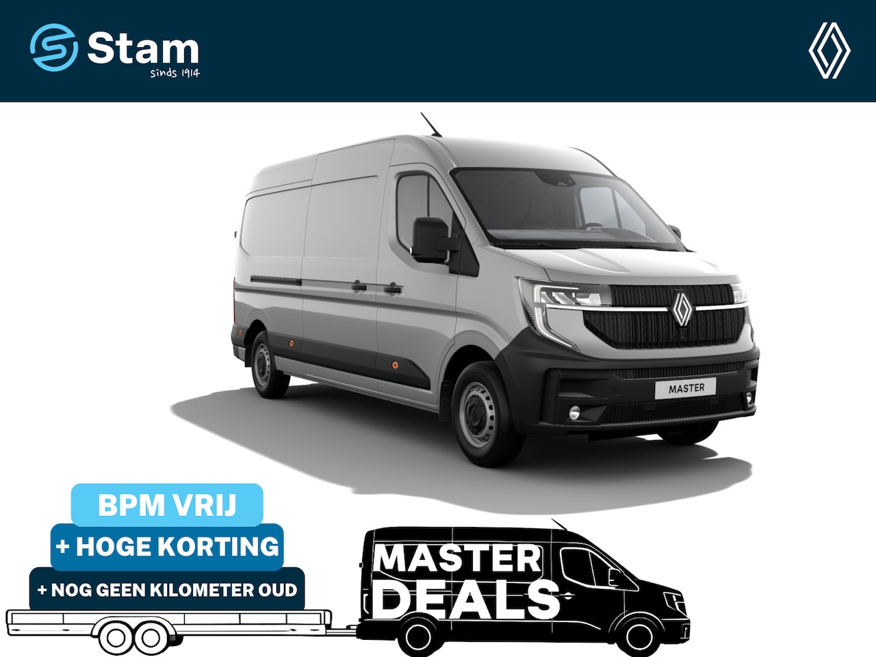 Renault Master - T35 2.0 dCi 150 L3H2 Advance Camera | Blindspot | All Seasonbanden | schuifdeur links en r - AutoWereld.nl