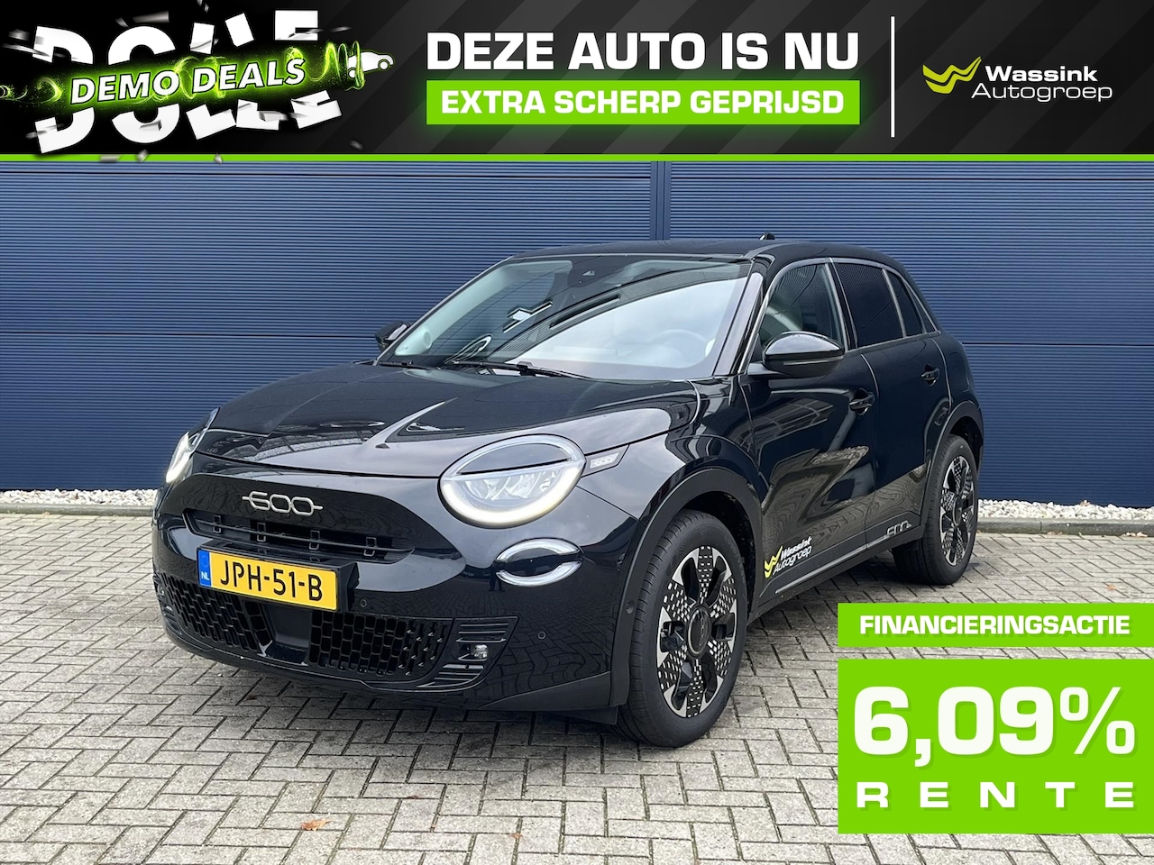 Fiat 600 - 54kWh 156pk Aut La Prima | Apple Carplay & Android Auto | Parkeercamera | Elektrisch Verst - AutoWereld.nl