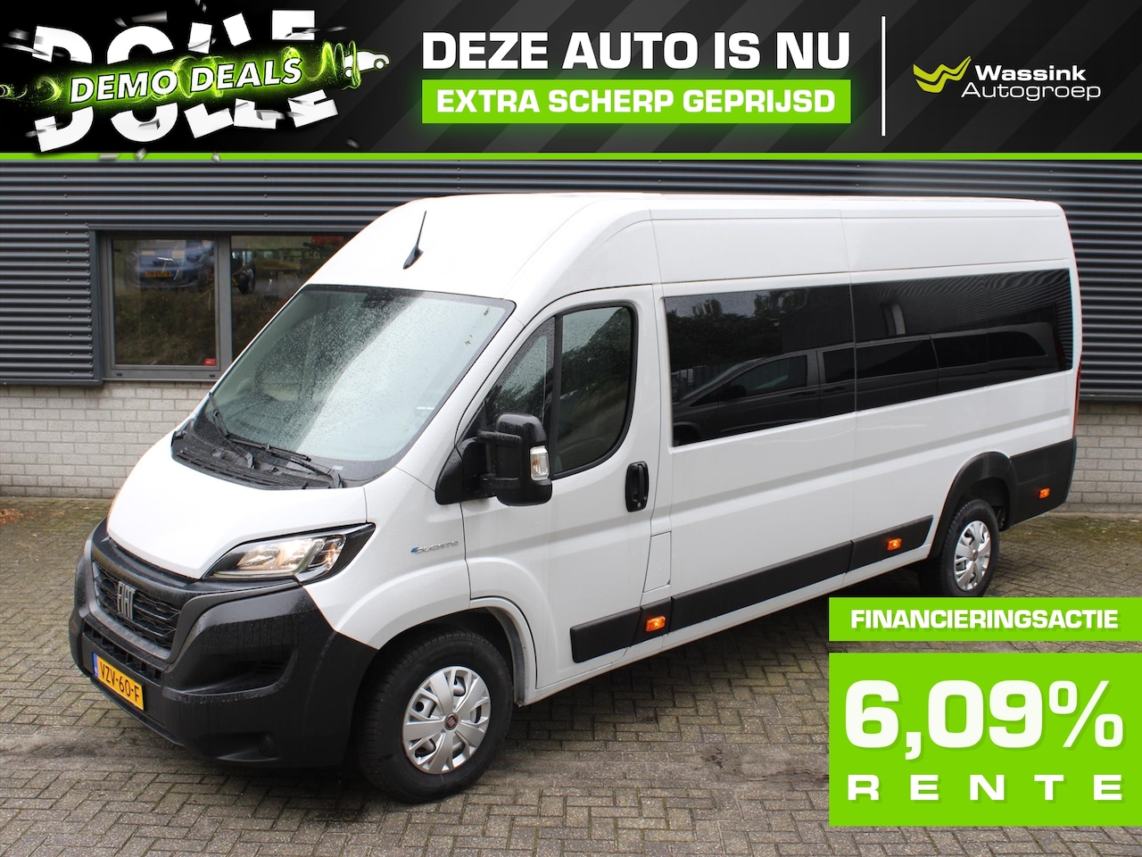 Fiat Ducato - DEMO DEAL I 3.5T 79kWh 123pk L4H2 Ramen Rondom | 50KW DC Snellader | Touchscreen | Navigat - AutoWereld.nl