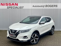 Nissan Qashqai - 1.2 Tekna Plus Navigatie, Panoramadak, Leder, 19"Lm, 360 Camera, Stoel/Voorruitverwarming