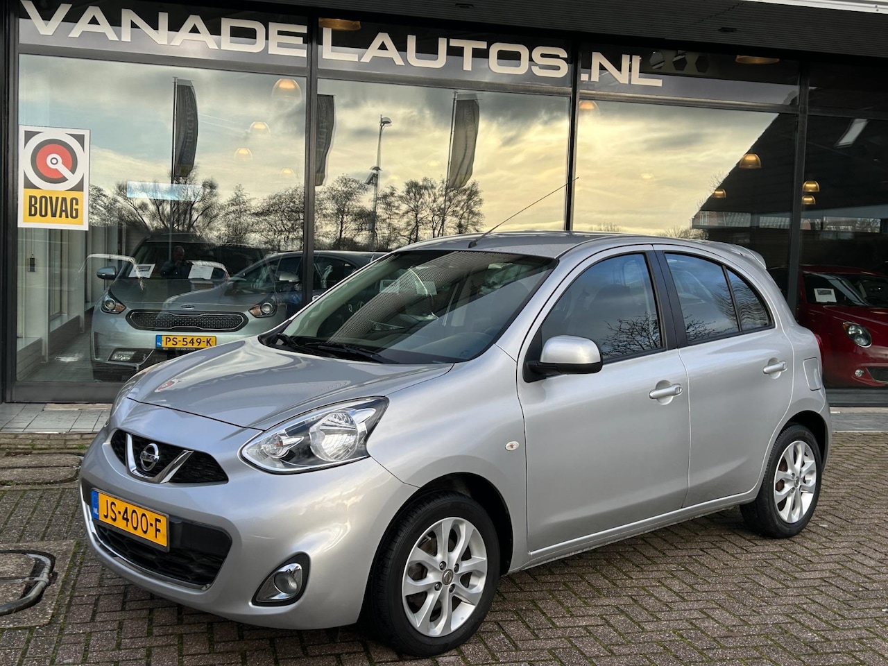 Nissan Micra - 1.2 DIG-S Tekna 5Drs Aut. Navi Airco Cruise LM-Velgen Zeer Nette Staat! - AutoWereld.nl