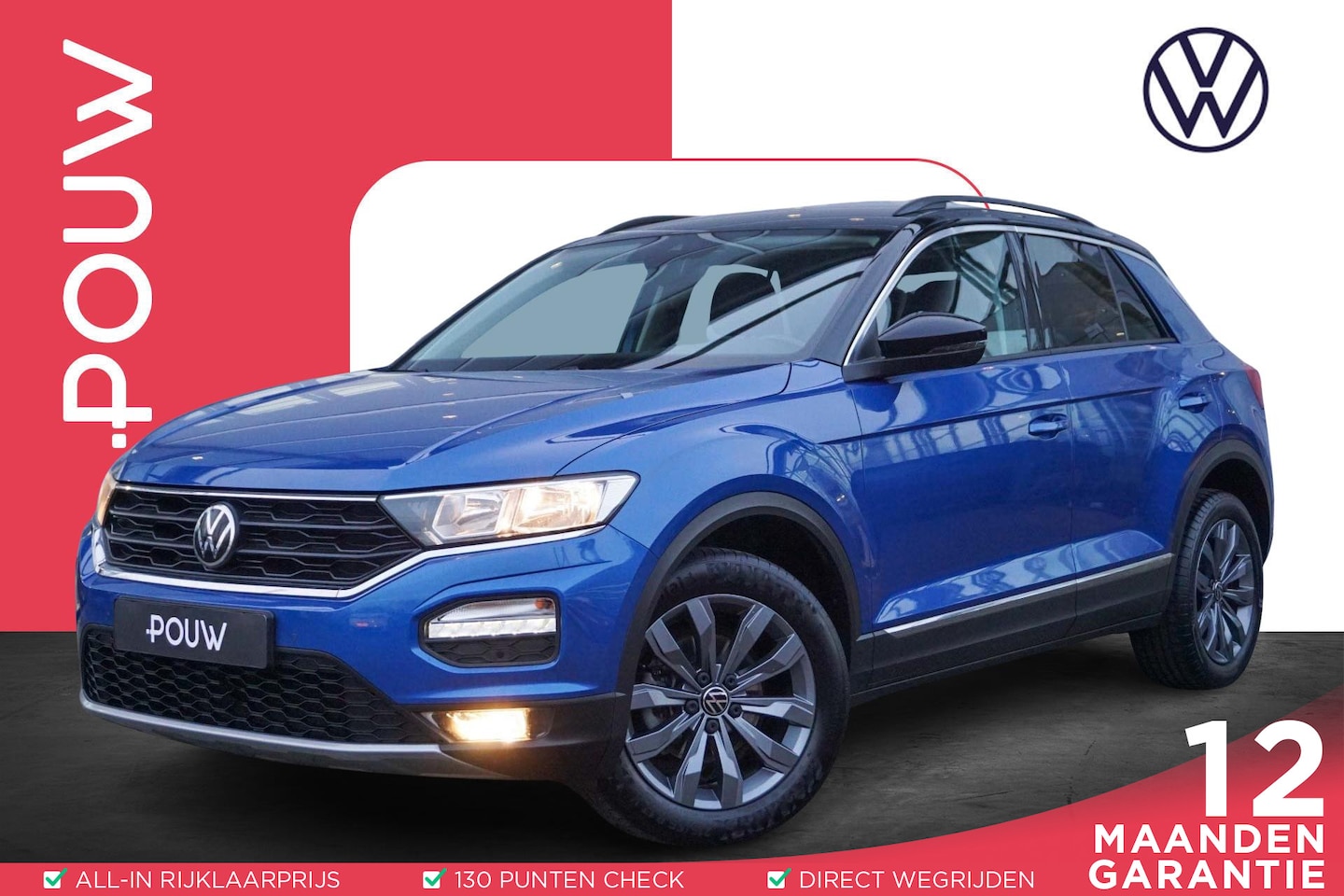 Volkswagen T-Roc - 1.0 TSI 110pk Style | Climate Controle | Adaptive Cruise | 17" Velgen - AutoWereld.nl