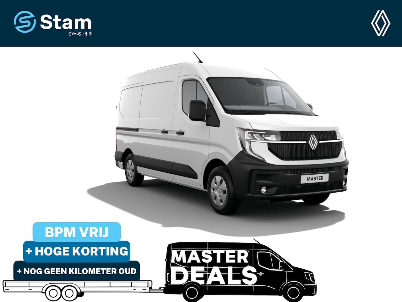 Renault Master - T35 2.0 dCi 170 L2H2 Extra Cruise | Navi | Trekhaak | Schuifdeur Links en Rechts - AutoWereld.nl