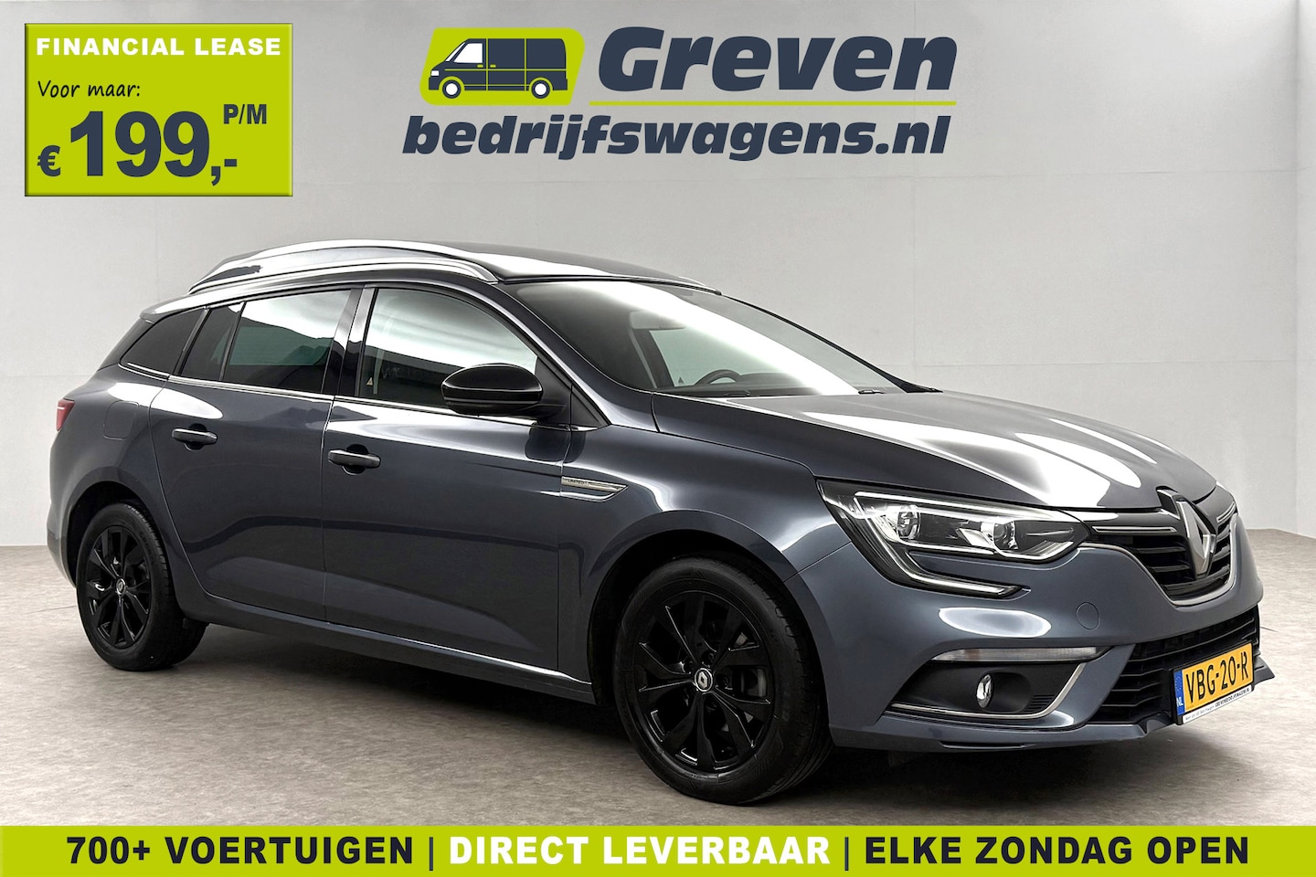 Renault Mégane - Energy TCe Limited | VAN | Marge | Grijs kenteken | Euro6 | Clima | Cruise | Carplay | Par - AutoWereld.nl