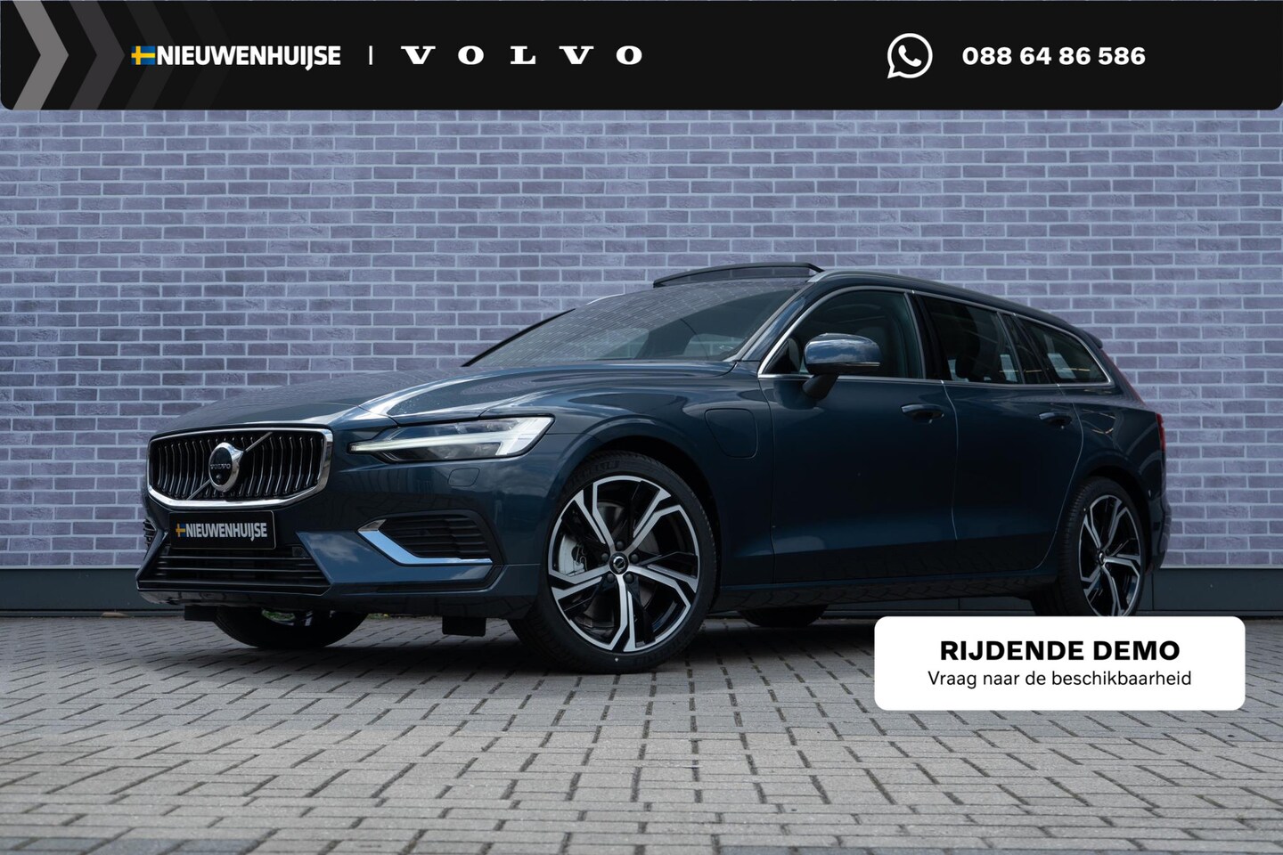 Volvo V60 - T6 AWD 350 pk Plug-in hybrid Ultra Bright | Longe Range | Google | Massage | 360 Camera | - AutoWereld.nl
