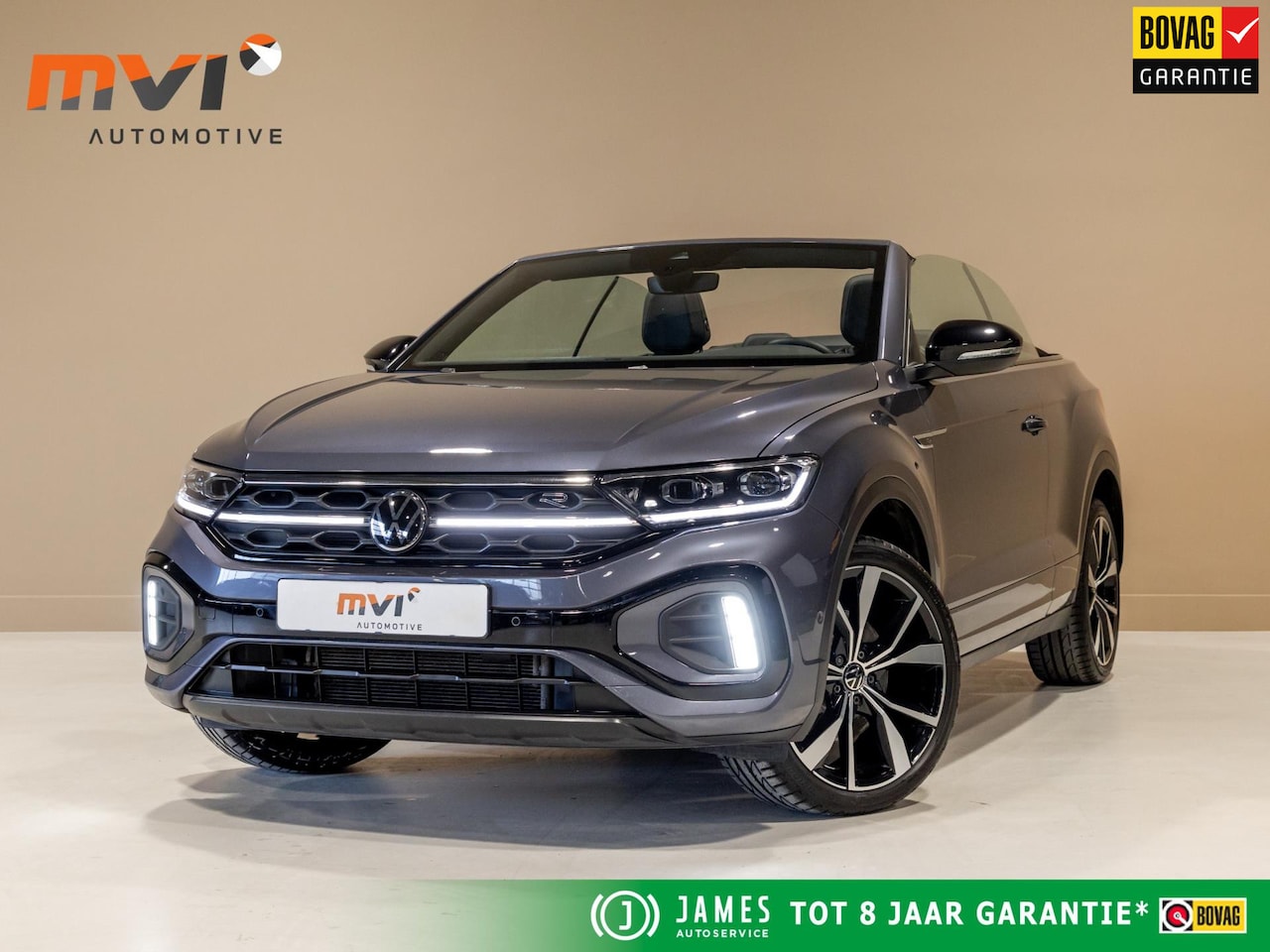 Volkswagen T-Roc Cabrio - 1.5 TSI 3x R-Line / 150pk / Beats / Leder / Stoel en stuur verwarming / - AutoWereld.nl