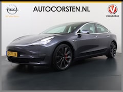 Tesla Model 3 - Performance 513pk 0-100 3, 4sec AWD Lmv 20" AutoPilot Rode Remklauwen Carbon Spoiler Panor