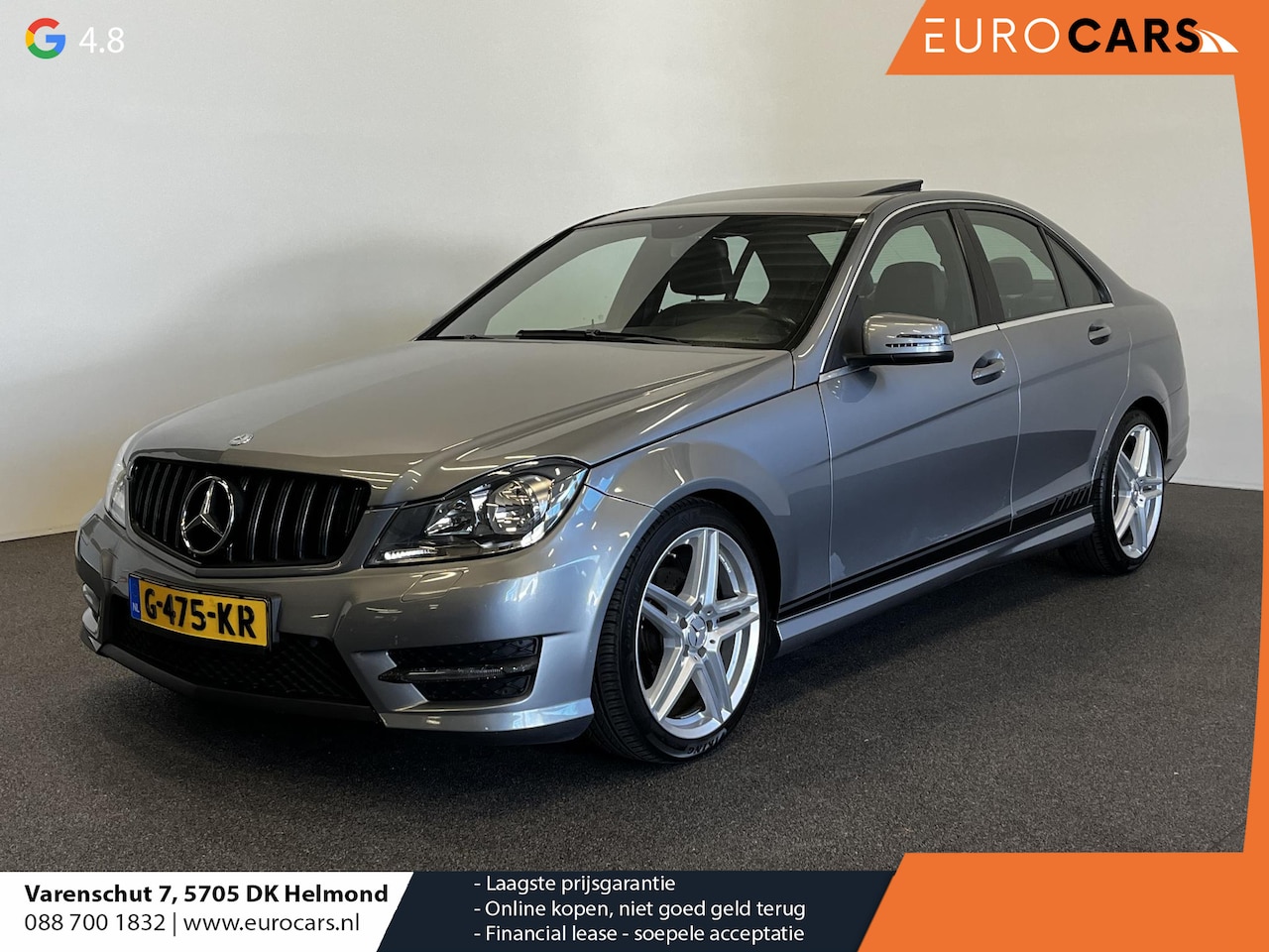 Mercedes-Benz C-klasse - 250 Automaat AMG pakket leder navigatie schuifdak camera Xenon Etc. - AutoWereld.nl