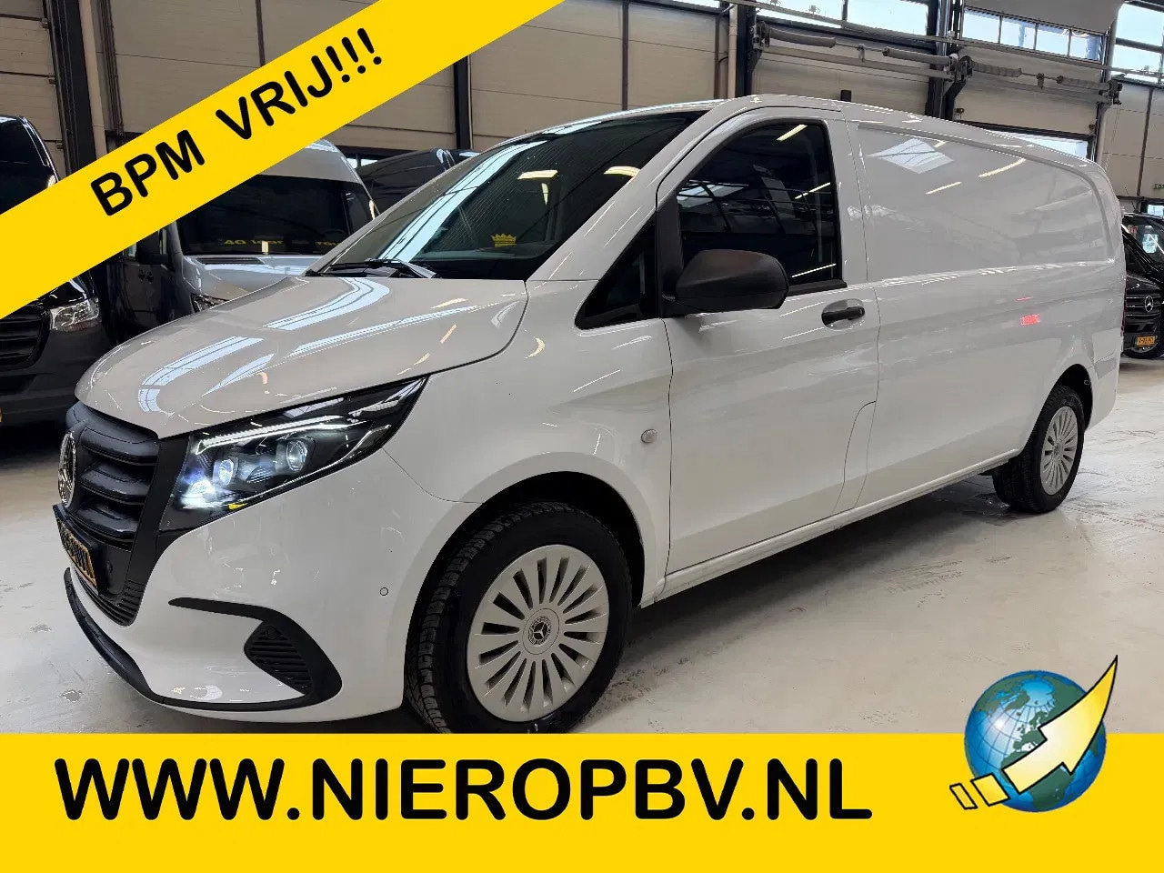 Mercedes-Benz Vito - 116CDI L3H14x4 Automaat Airco Cruisecontrol Led/Xenon NIEUW BPM VRIJ - AutoWereld.nl