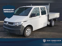 Volkswagen Transporter - 110pk Dubbele cabine 6-persoons Apple Carplay Airco Pick-Up Open laadbak