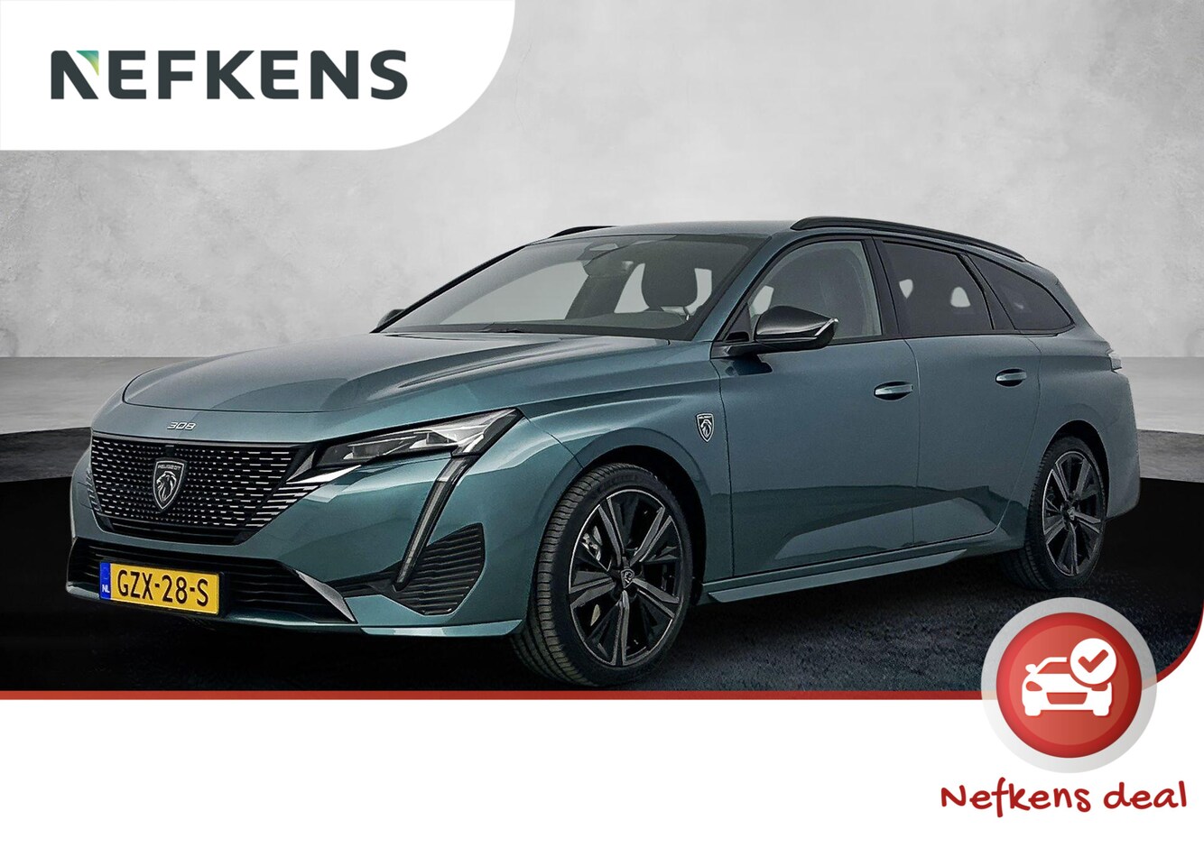 Peugeot 308 SW - GT Hybrid 145pk Automaat | Navigatie | 360° Camera | Handsfree Achterklep | Keyless | Stoe - AutoWereld.nl