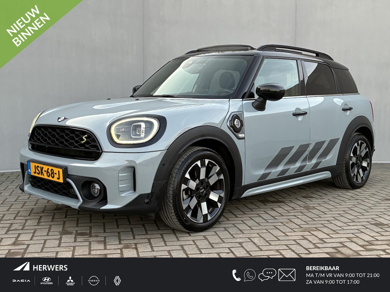 MINI Countryman - 1.5 Cooper S E ALL4 MINI Yours PHEV / Leder / Schuif-/kantel dak / Elektrische stoelen/-Ac - AutoWereld.nl