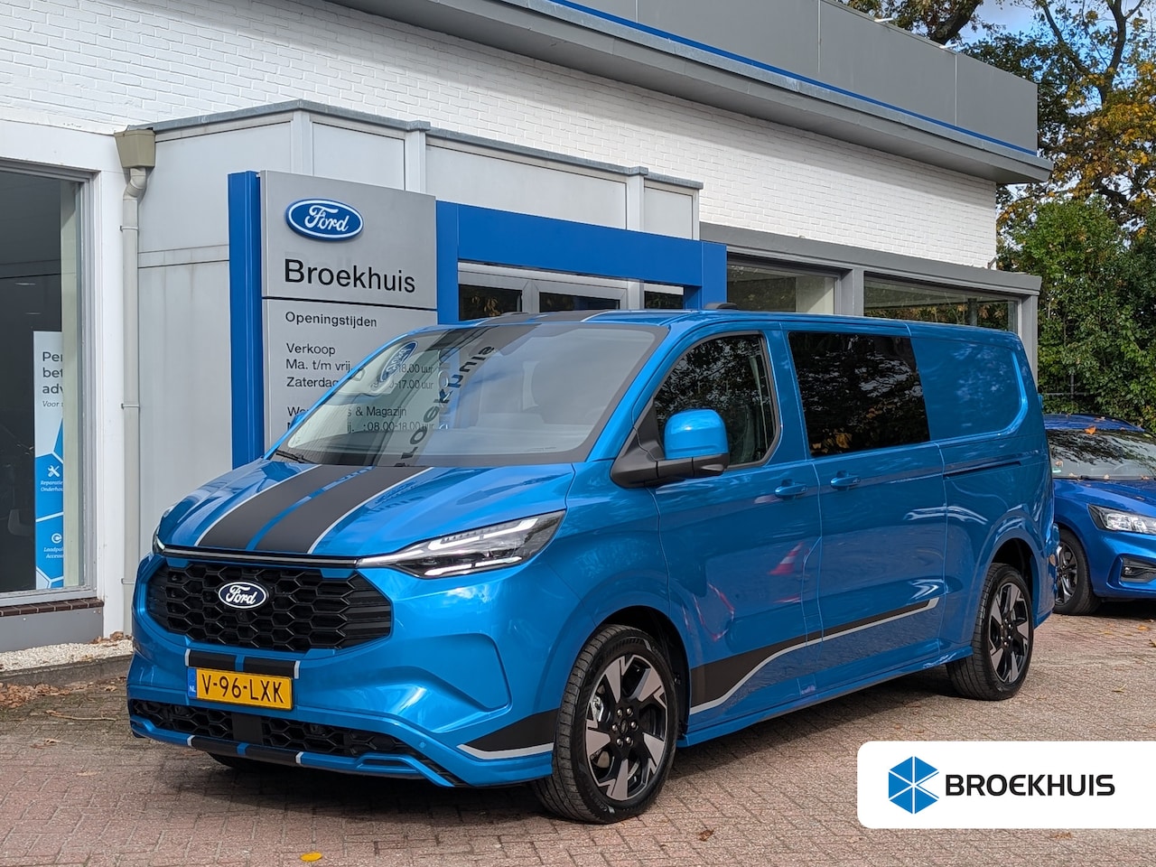 Ford Transit Custom - 320 2.5 PHEV L2H1 Sport 233pk | Snoeks Dubbele Cabine |  Adap. Cruise | Camera |  |Trekhaa - AutoWereld.nl