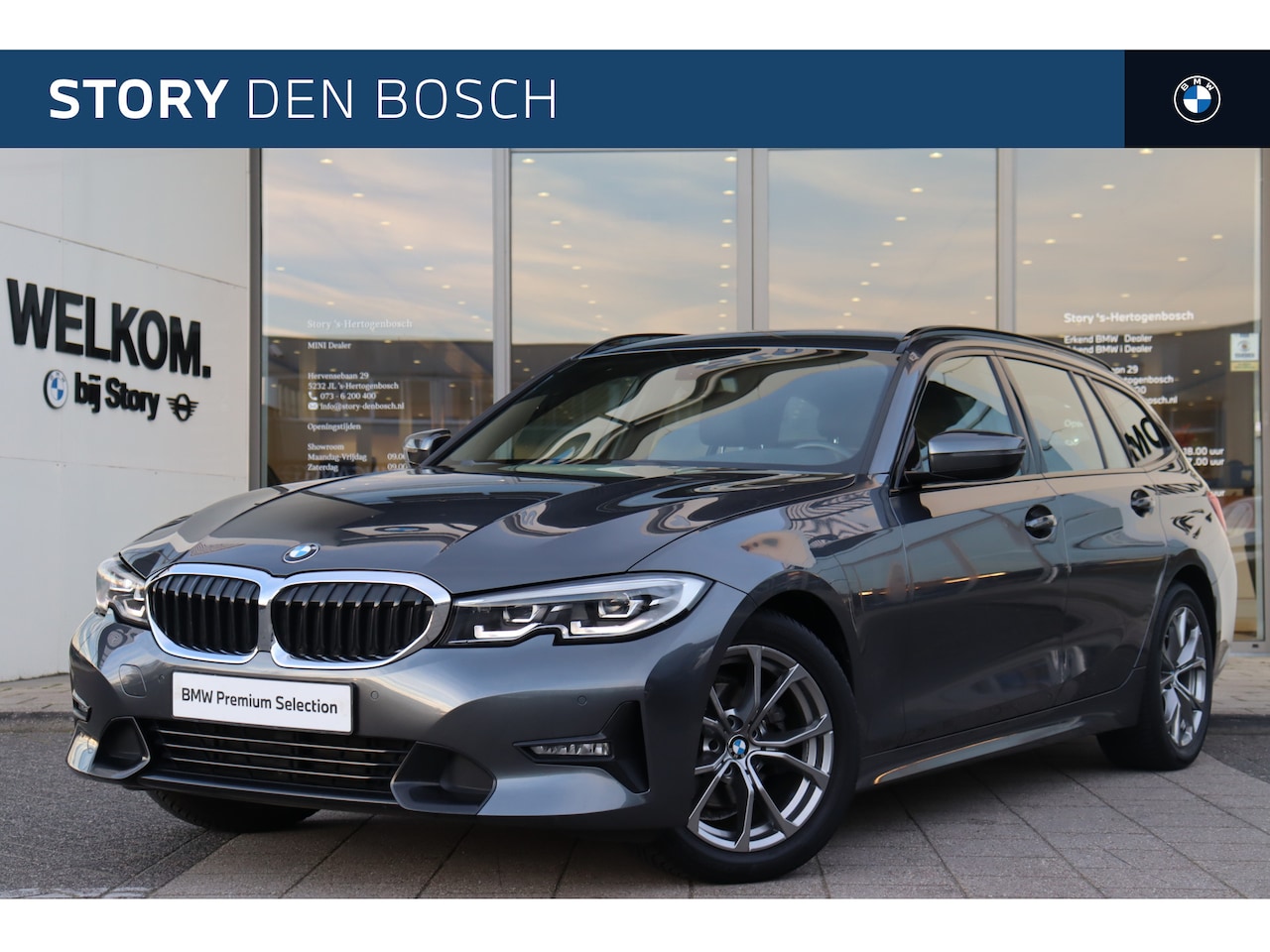 BMW 3-serie Touring - 318i Executive Sport Line Automaat / Sportstoelen / LED / Live Cockpit Professional / Crui - AutoWereld.nl