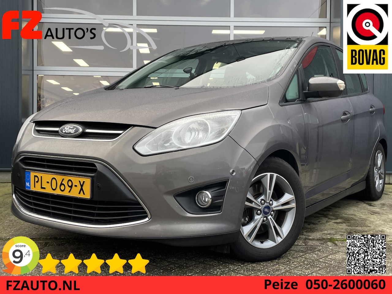 Ford C-Max - 1.6 EcoBoost Titanium - Navigatie - Cruise Control - Trekhaak - Parkeersensoren - AutoWereld.nl