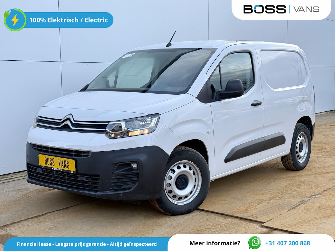 Citroën ë-Berlingo - 50kWh Elektrisch 50kWh 280km WLTP 136PK Snelladen Climate Control Cruise Control Parkeerse - AutoWereld.nl