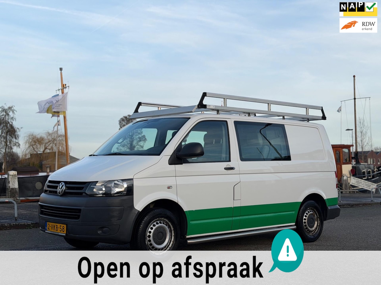 Volkswagen Transporter - 2.0 TDI L1H1 DC 1 EIG DEALER ONDERHOUDEN TREKHAAK - AutoWereld.nl