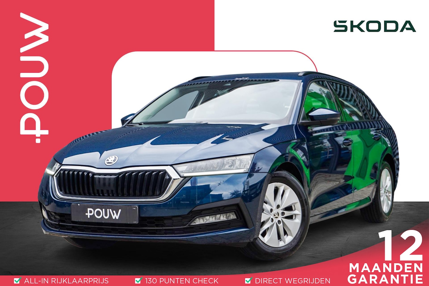 Skoda Octavia Combi - 1.0 TSI 110pk Business Edition | Trekhaak | Stoelverwarming | Smart Link | Navigatie - AutoWereld.nl