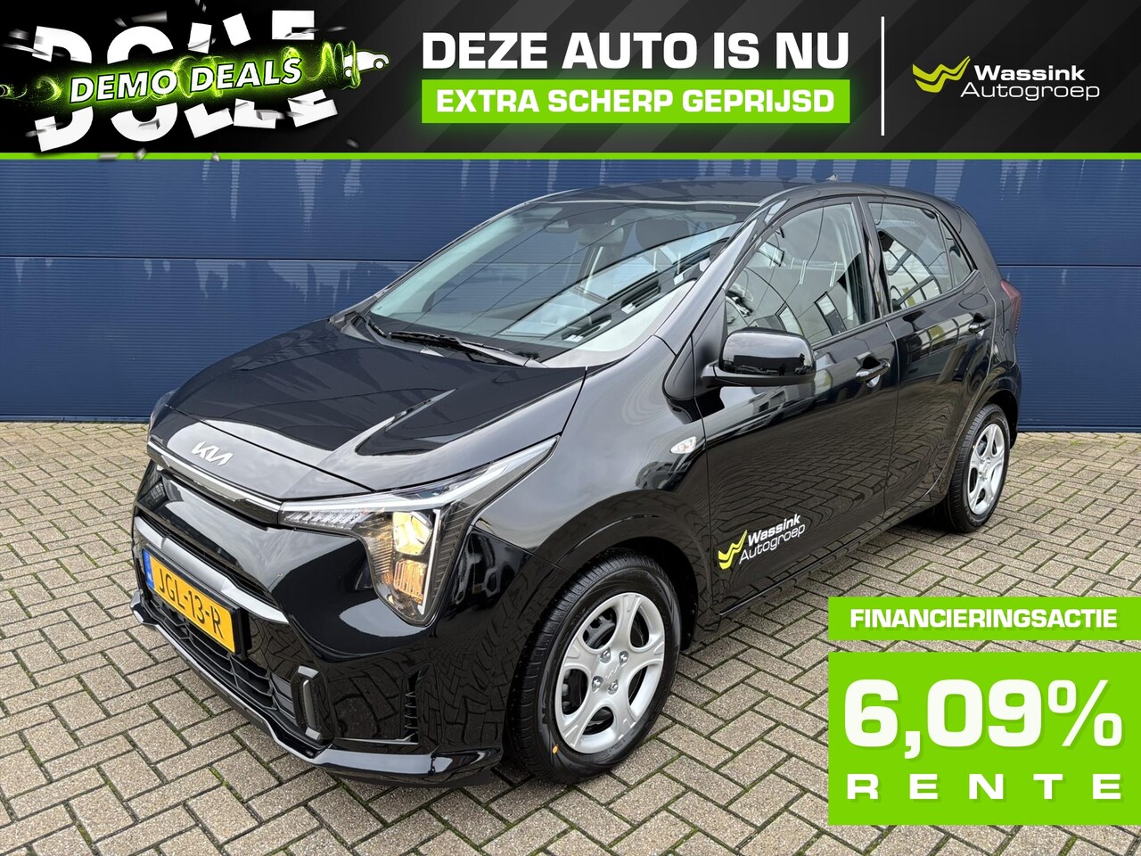 Kia Picanto - DEMO DEAL 1.0 DPi 63pk 4-zits DynamicLine | Navigatie | Parkeercamera | Airco | Cruise con - AutoWereld.nl