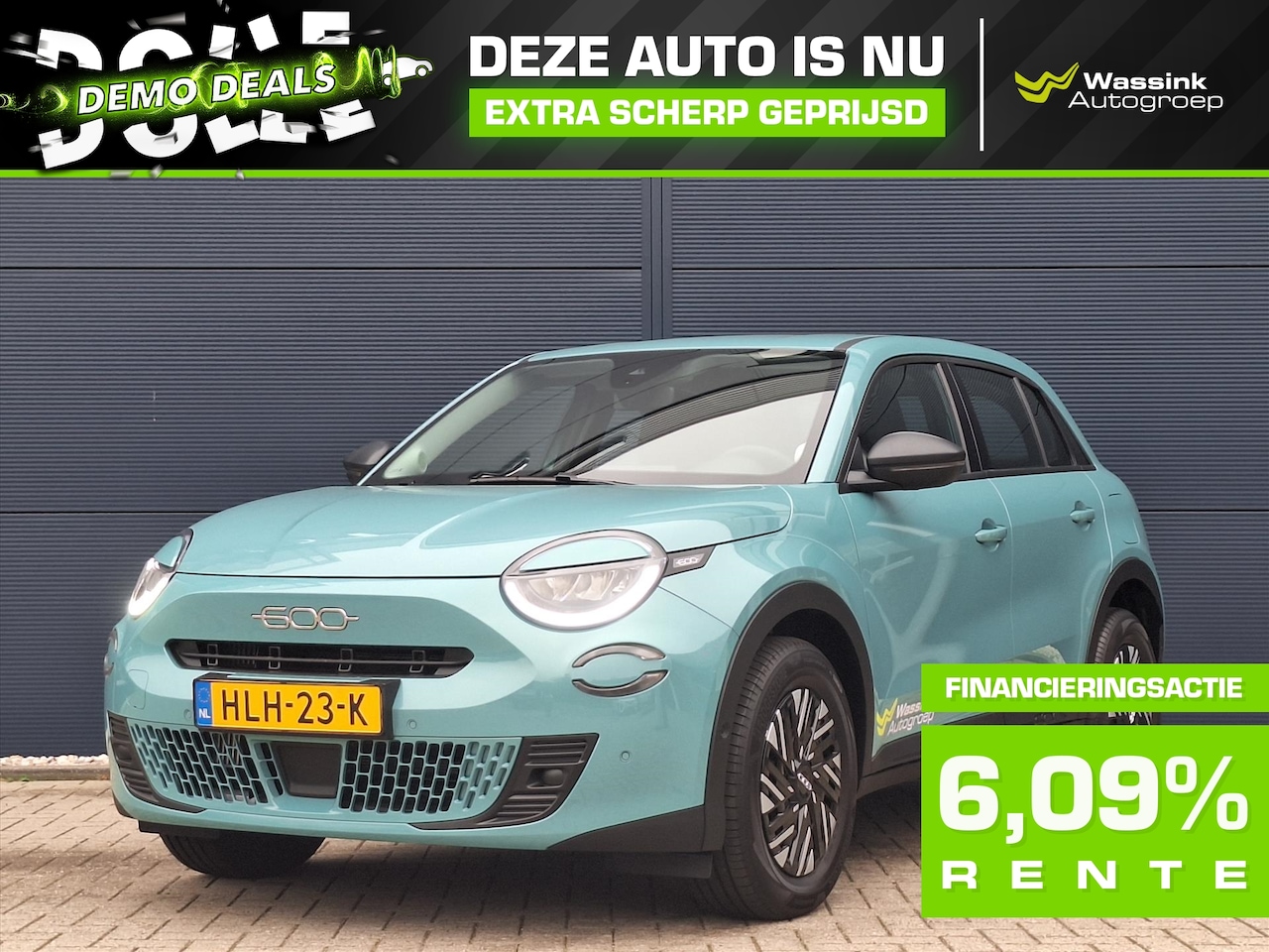 Fiat 600 - 1.2 Hybrid Turbo Charged 100pk Automaat Urban DEMO DEAL| Cruise Control | Carplay | Parkee - AutoWereld.nl