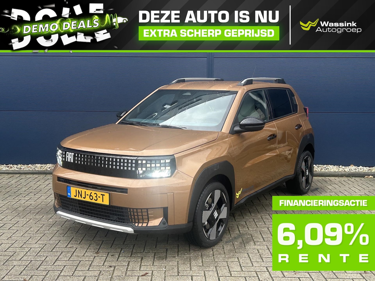 Fiat Grande Panda - 44kWh 113pk| Pack Winter| climate control| camera - AutoWereld.nl