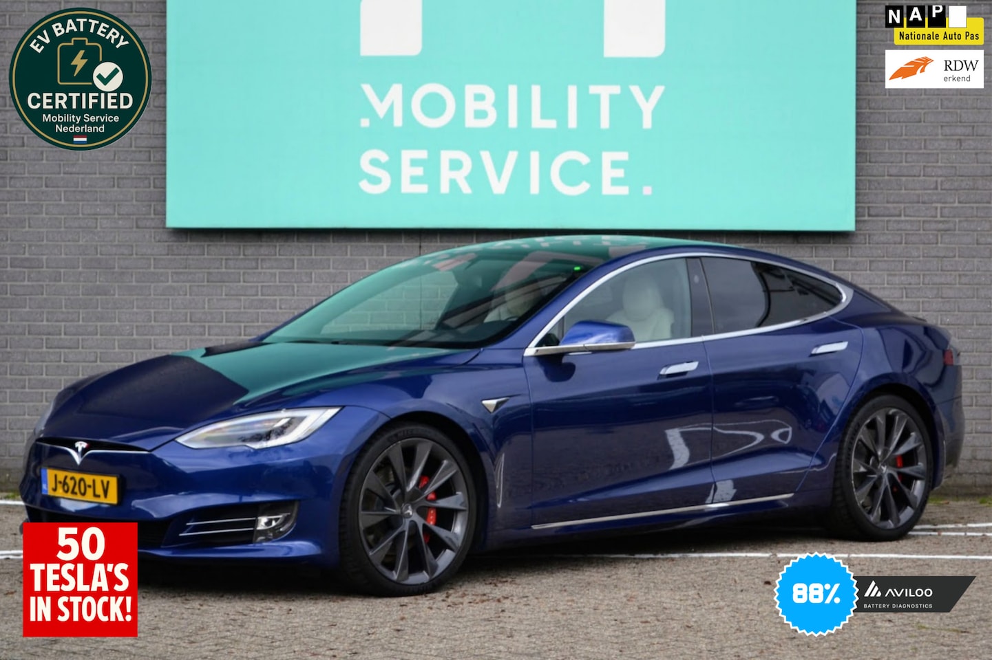 Tesla Model S - Performance Ludicrous SOH88% Pano Cam Leder - AutoWereld.nl