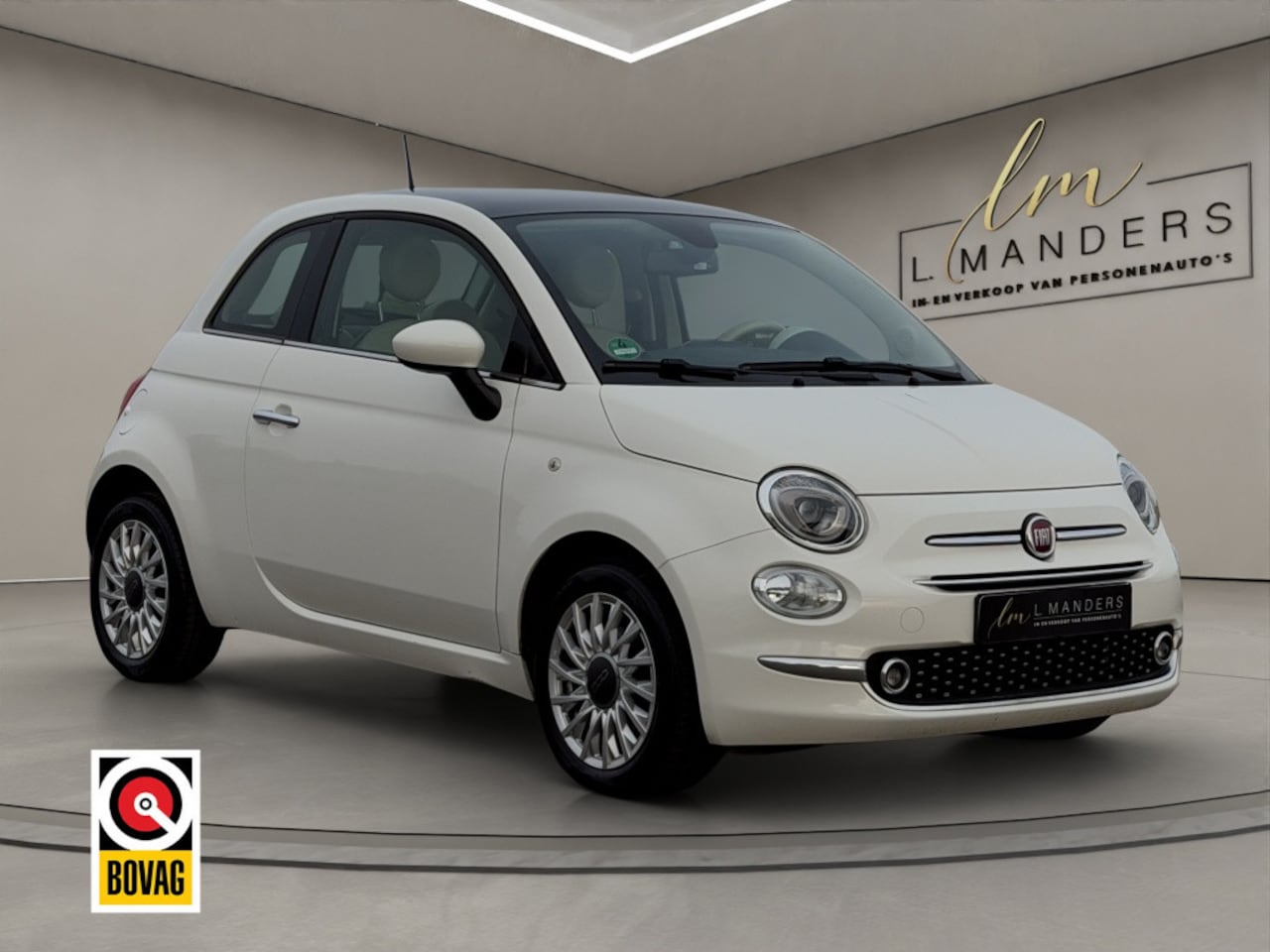 Fiat 500 - 1.2 Lounge 2019 WIT | Panoramadak | Apple CarPlay | PDC - AutoWereld.nl