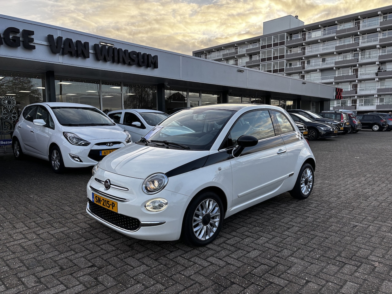 Fiat 500 C - 0.9 TwinAir Turbo Lounge Automaat Panodak Cruise Leer. Nap ned. auto - AutoWereld.nl
