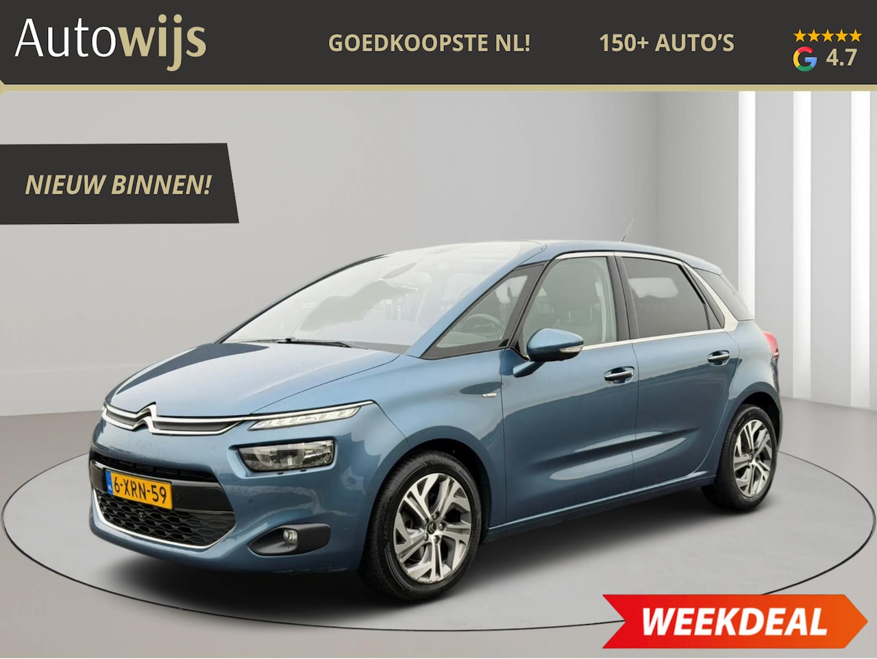 Citroën C4 Picasso - 1.6 e-THP Exclusive|AUT|NL AUTO|PANO|ELEKSTOELEN|LM-VELG - AutoWereld.nl