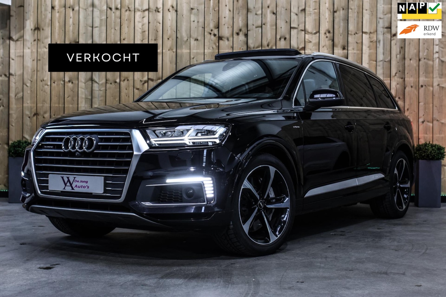 Audi Q7 - 3.0 TDI e-tron Quattro Sport *Pano*360 Camera*Leder*Trekhaak* - AutoWereld.nl