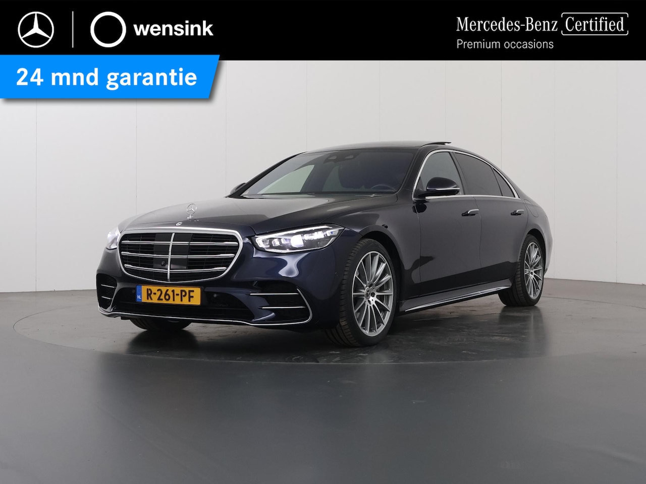 Mercedes-Benz S-klasse - 580 e 4MATIC Lang AMG Line | Panoramadak | Achterasbesturing | Burmester | Head-up display - AutoWereld.nl