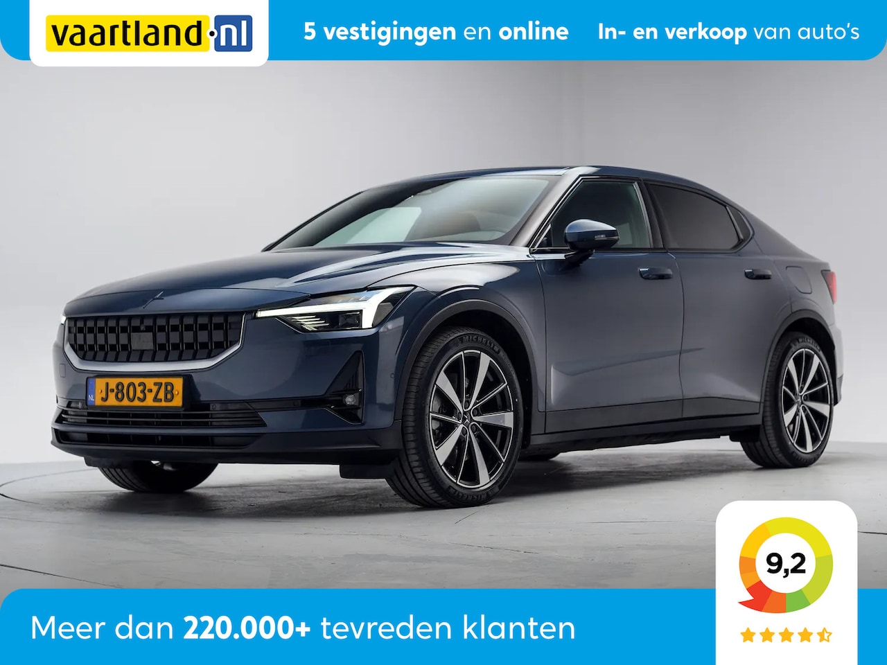 Polestar 2 - Long Range Dual Motor Launch Edition 78kWh 3 fase [ Panorama Adapt.cruise Standkachel ] - AutoWereld.nl