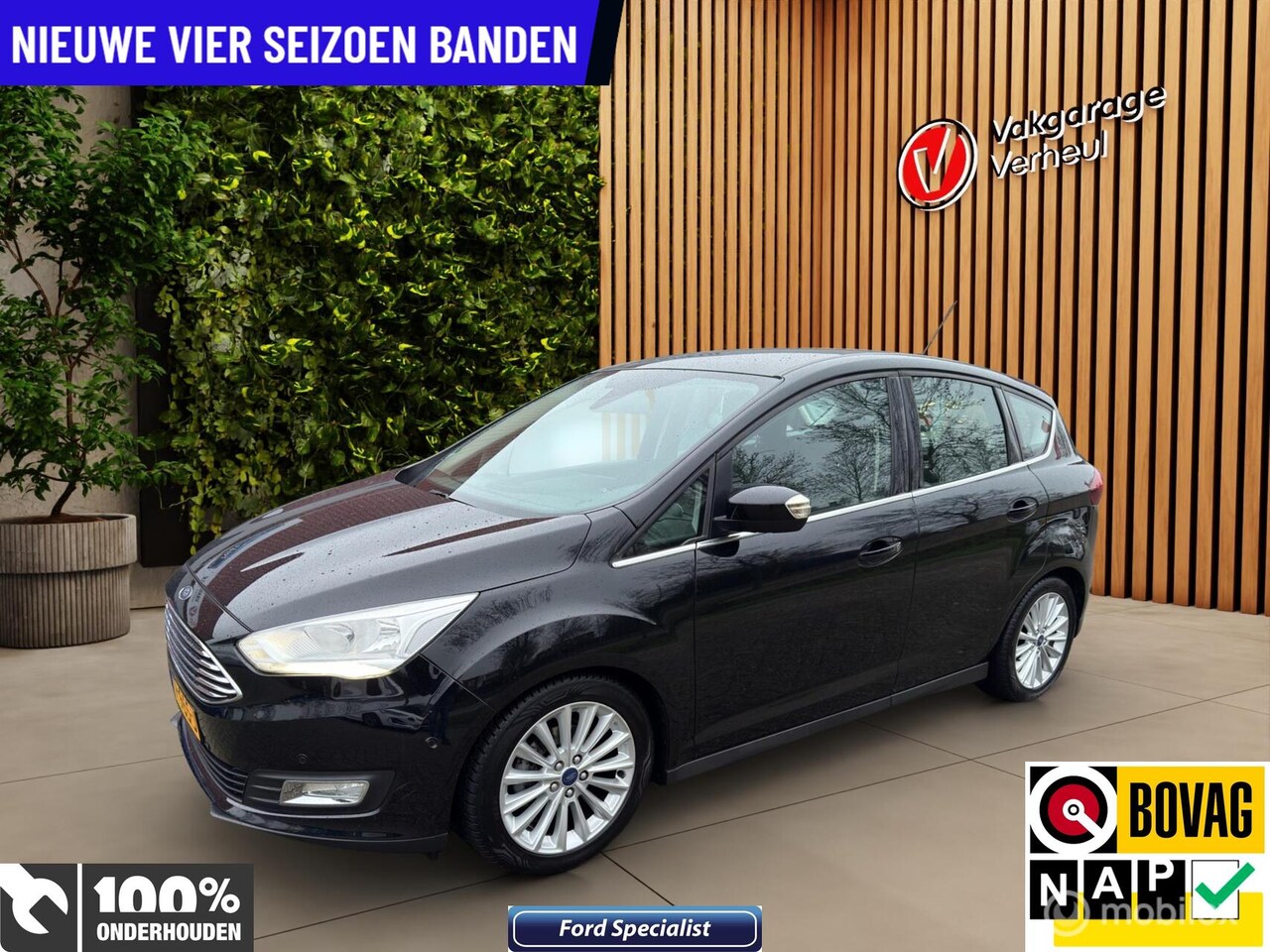 Ford C-Max - 1.0 Titanium|125Pk|Trekhaak|Navi|Boekjes - AutoWereld.nl