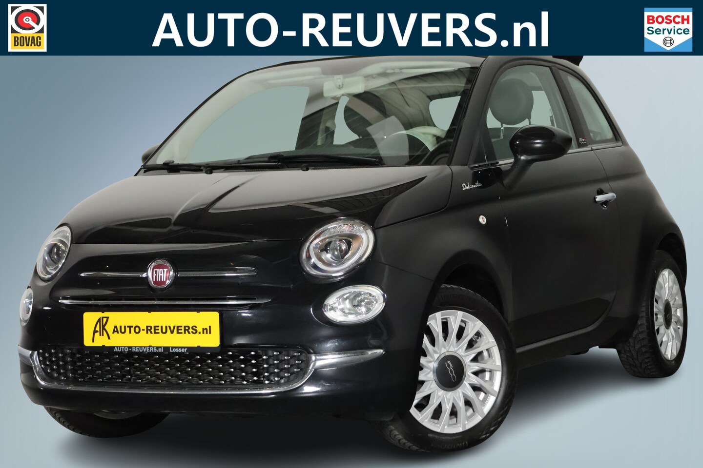 Fiat 500 - 1.0 Hybrid Dolcevita / Opendak / Leder / Cruisecontrol / Clima - AutoWereld.nl