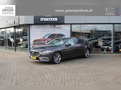 Mazda 6 - 6 Sedan 2.5 SkyActiv-G 194 Luxury , Automaat, Trekhaak, Schuifdak, Wit Leder, Stoel/Stuurv