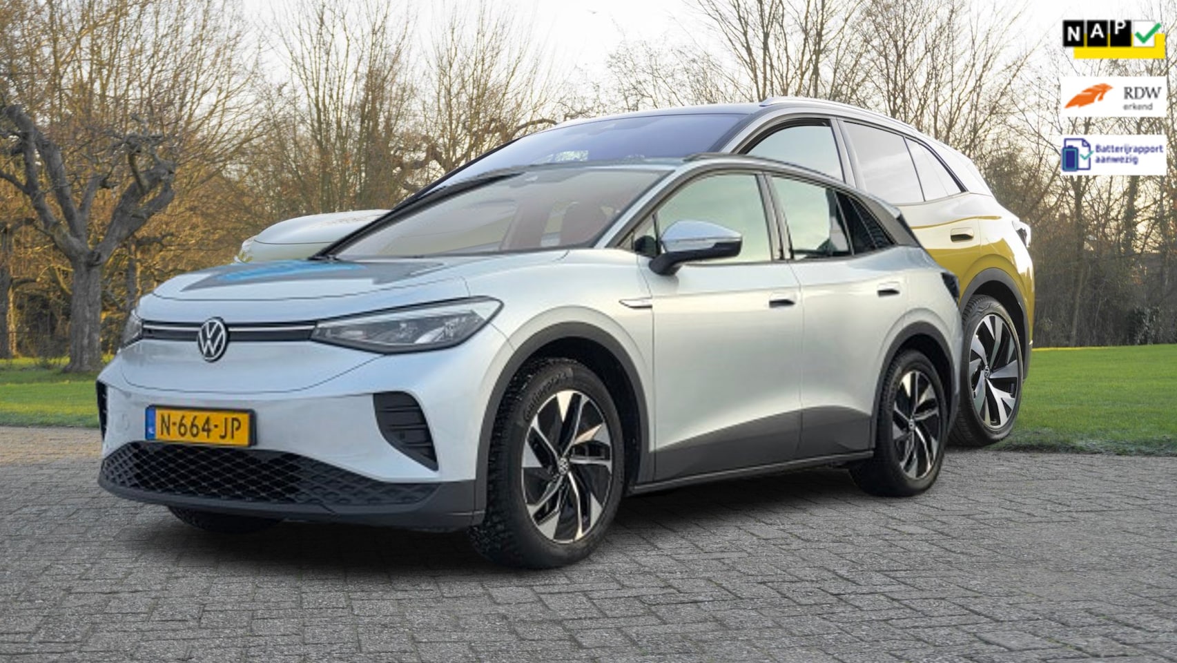 Volkswagen ID.4 - First 77 kWh Camera stoelverwarming Trekhaak SOH 93% - AutoWereld.nl