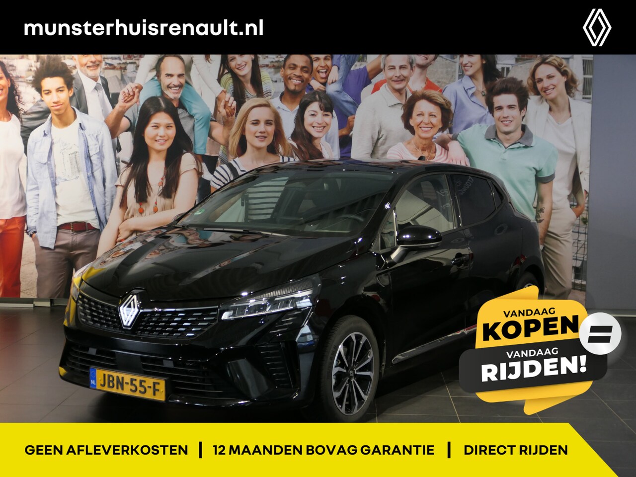 Renault Clio - 1.6 E-Tech Full Hybrid 145 techno - Occasion Lease vanaf €419 p/m - Draadloze telefoonlade - AutoWereld.nl