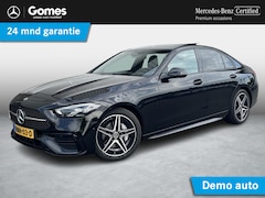 Mercedes-Benz C-klasse - 180 Star Edition AMG | Night Pakket | Panoramadak | Sierdelen Lindehout Antraciet | Apple
