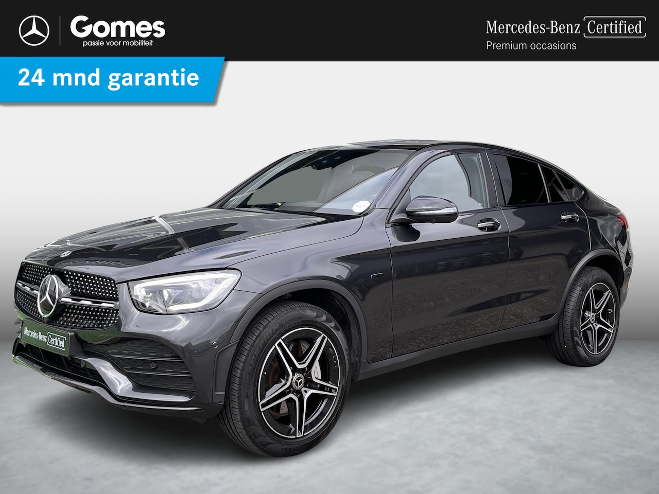 Mercedes-Benz GLC-klasse Coupé - 300 e 4MATIC | Bruin leer | Schuifdak | AMG Burmester| Rijassistentie pakket| Trekhaak| Ke - AutoWereld.nl