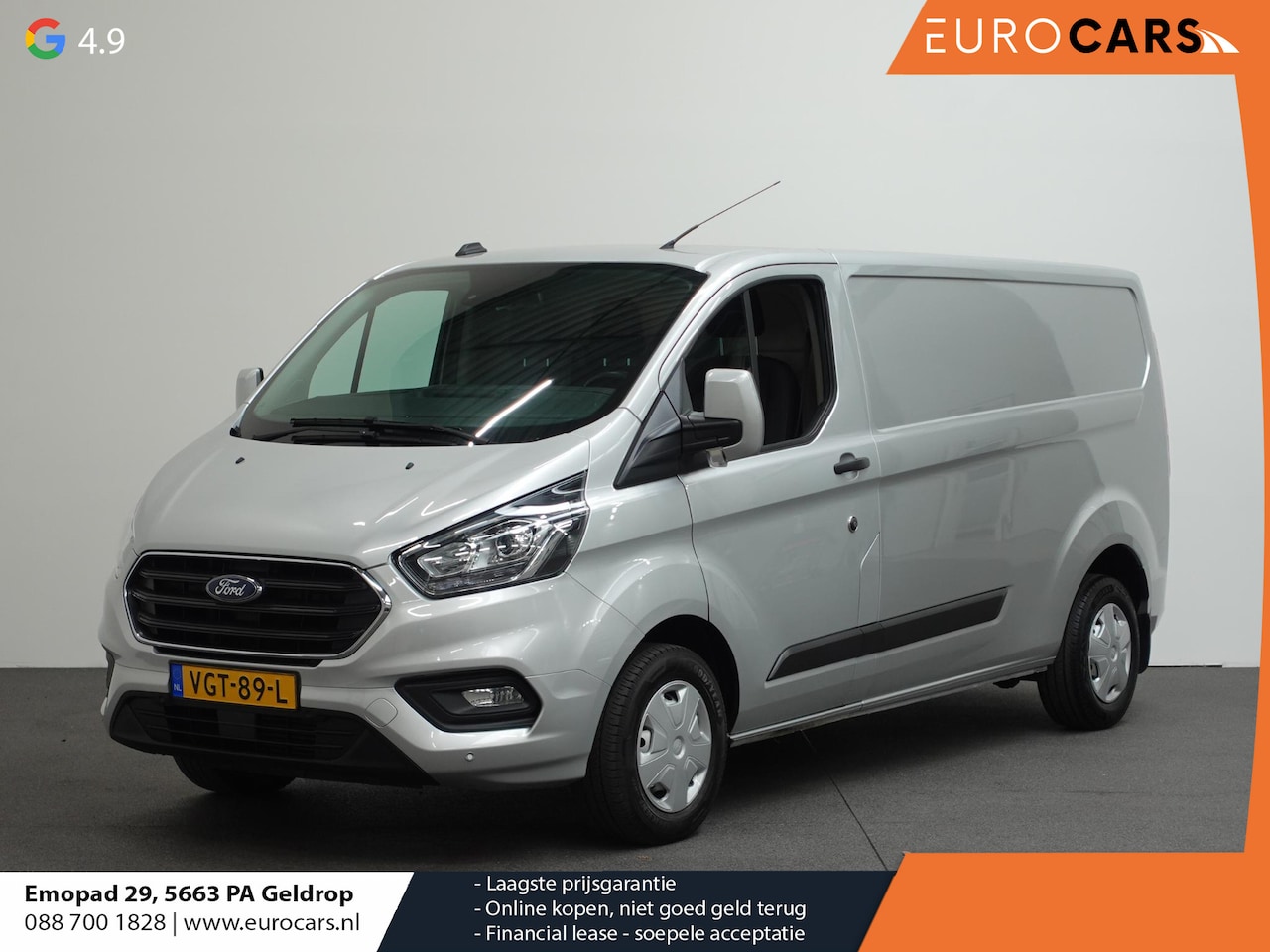 Ford Transit Custom - 131pk L2H1 Trend Trekhaak Camera Cruise control Airco Parkeersensoren 3-Zits Euro6 - AutoWereld.nl