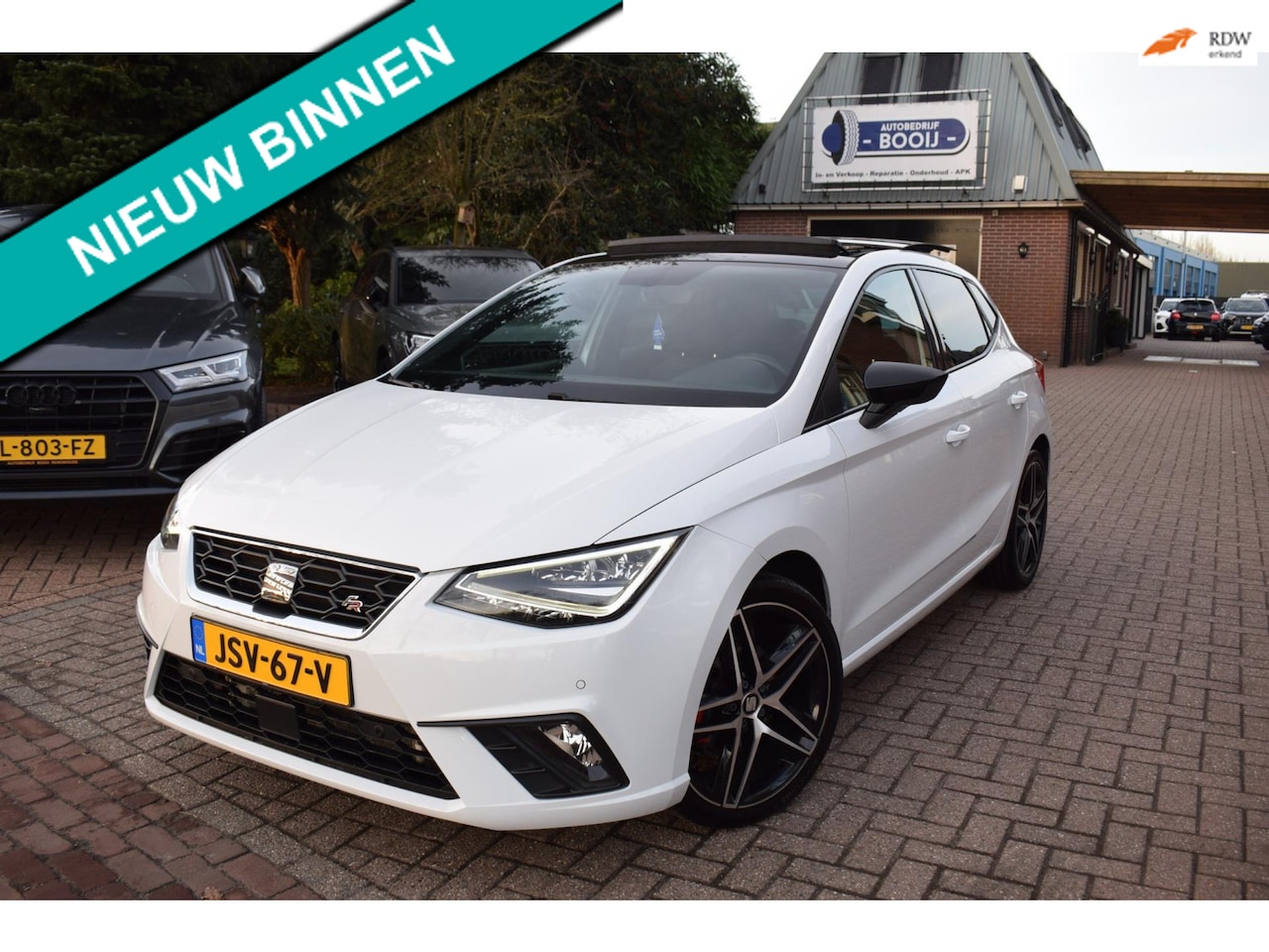 SEAT Ibiza - 1.0 TSI FR/116 PK/PANODAK/LED-XENON/CARPLAY/SFEERVERL/AIRCO-ECC/STOELVERWARMING/PDC V+A/18 - AutoWereld.nl